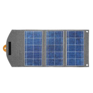 4smarts 20W VoltSola Solcelle Oplader Foldbar 2 x USB-A - Grå
