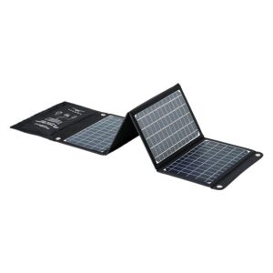 ProXtend Solcelle Oplader Foldbar 30W m. Karabinhage - Sort